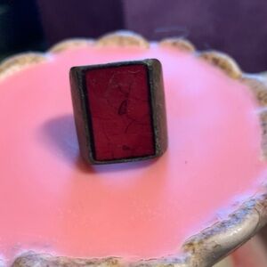 Elegant Red Stone Ring